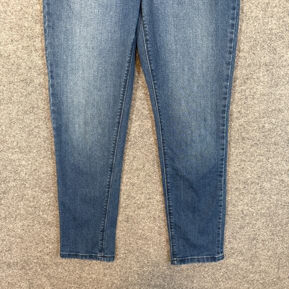 Curve Appeal Jeans Womens 30 Blue Medium Wash Stretch Skinny Casual - Picture 3 of 10